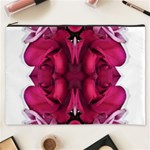 Diagonal Magenta Bouquet Cosmetic Bag (XXXL) Front