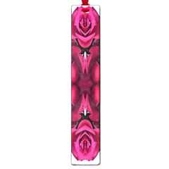 Diagonal Magenta Bouquet Large Book Marks by kaleidomarblingart