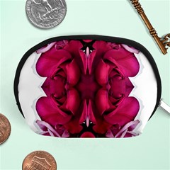 Diagonal Magenta Bouquet Accessory Pouch (medium) by kaleidomarblingart