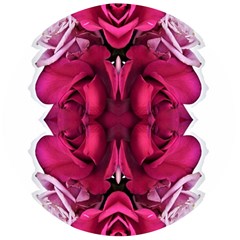 Diagonal Magenta Bouquet Wooden Bottle Opener (round) by kaleidomarblingart