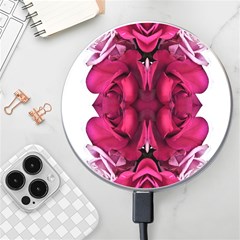 Diagonal Magenta Bouquet Wireless Charger