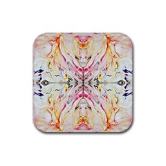 Painted Web Repeats Rubber Coaster (Square) 