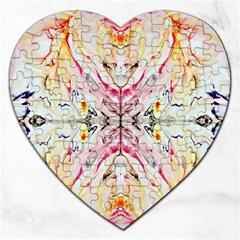 Painted Web Repeats Jigsaw Puzzle (Heart)