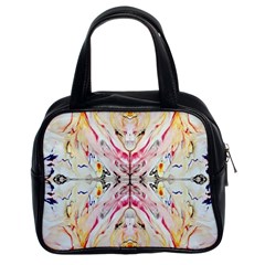 Painted Web Repeats Classic Handbag (two Sides) by kaleidomarblingart