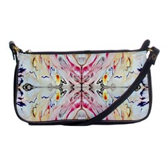 Painted Web Repeats Shoulder Clutch Bag by kaleidomarblingart