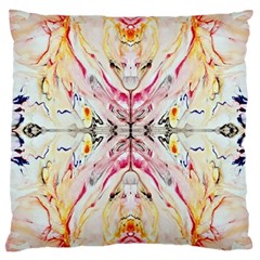 Painted Web Repeats Large Cushion Case (one Side) by kaleidomarblingart