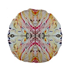 Painted Web Repeats Standard 15  Premium Round Cushions