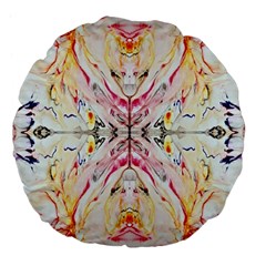 Painted Web Repeats Large 18  Premium Flano Round Cushions