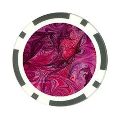 Red Feathers Poker Chip Card Guard (10 Pack)