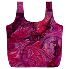 Red Feathers Full Print Recycle Bag (xxxl) by kaleidomarblingart