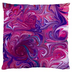 Painted Feathers Standard Flano Cushion Case (two Sides) by kaleidomarblingart