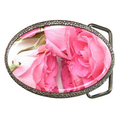 Scattered Magenta Roses Belt Buckles by kaleidomarblingart