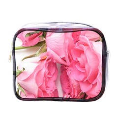 Scattered Magenta Roses Mini Toiletries Bag (one Side) by kaleidomarblingart