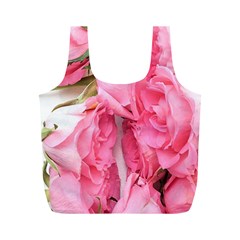 Scattered Magenta Roses Full Print Recycle Bag (m) by kaleidomarblingart