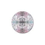 Pink on grey arabesque Golf Ball Marker (4 pack) Front