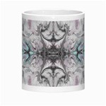 Pink on grey arabesque Morph Mugs Center