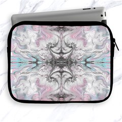 Pink On Grey Arabesque Apple Ipad 2/3/4 Zipper Cases by kaleidomarblingart