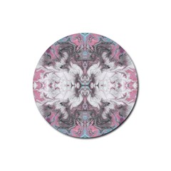 Marbling Symmetry Rubber Coaster (round) 