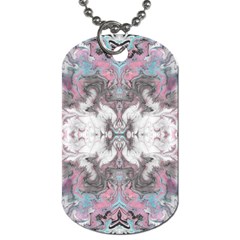 Marbling Symmetry Dog Tag (two Sides) by kaleidomarblingart