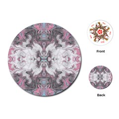 Marbling Symmetry Playing Cards Single Design (round) by kaleidomarblingart