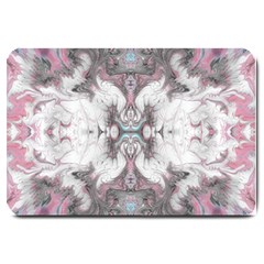 Marbling Symmetry Large Doormat  by kaleidomarblingart