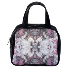 Marbling Symmetry Classic Handbag (one Side) by kaleidomarblingart