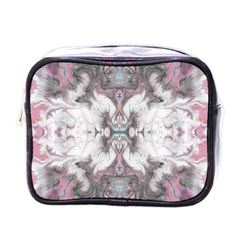 Marbling Symmetry Mini Toiletries Bag (one Side) by kaleidomarblingart