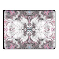 Marbling Symmetry Fleece Blanket (small) by kaleidomarblingart