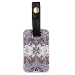 Marbling Symmetry Luggage Tag (one Side) by kaleidomarblingart