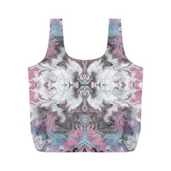 Marbling Symmetry Full Print Recycle Bag (m) by kaleidomarblingart