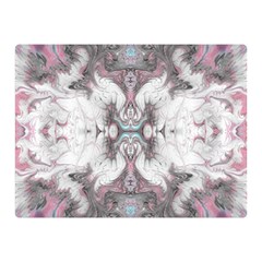 Marbling Symmetry Double Sided Flano Blanket (mini)  by kaleidomarblingart