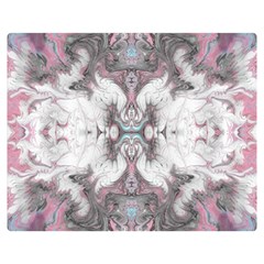 Marbling Symmetry Double Sided Flano Blanket (medium)  by kaleidomarblingart