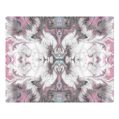 Marbling Symmetry Double Sided Flano Blanket (large)  by kaleidomarblingart