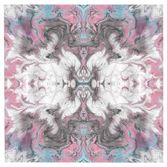 Marbling Symmetry Wooden Puzzle Square by kaleidomarblingart