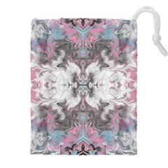 Marbling Symmetry Drawstring Pouch (4xl) by kaleidomarblingart