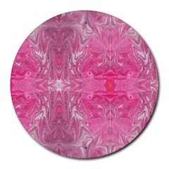 Magenta Repeats Round Mousepads