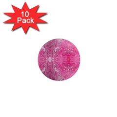 Magenta Repeats 1  Mini Magnet (10 Pack)  by kaleidomarblingart