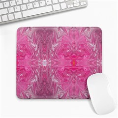 Magenta Repeats Large Mousepads by kaleidomarblingart