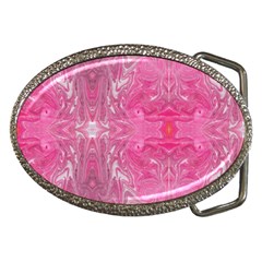 Magenta Repeats Belt Buckles by kaleidomarblingart