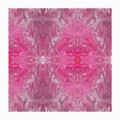 Magenta Repeats Medium Glasses Cloth (2 Sides) by kaleidomarblingart