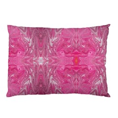 Magenta Repeats Pillow Case (two Sides) by kaleidomarblingart