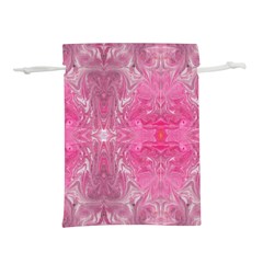 Magenta Repeats Lightweight Drawstring Pouch (s) by kaleidomarblingart