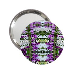 Woven Floral Repeat 2 25  Handbag Mirrors by kaleidomarblingart