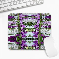 Woven Floral Repeat Large Mousepads by kaleidomarblingart