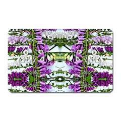 Woven Floral Repeat Magnet (rectangular) by kaleidomarblingart