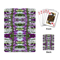 Woven Floral Repeat Playing Cards Single Design (rectangle) by kaleidomarblingart