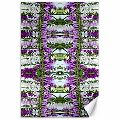 Woven Floral Repeat Canvas 24  X 36  by kaleidomarblingart