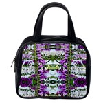 Woven Floral Repeat Classic Handbag (Two Sides) Back