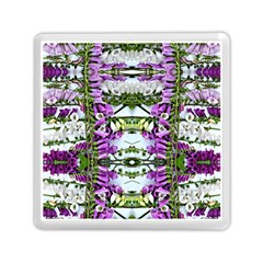 Woven Floral Repeat Memory Card Reader (square) by kaleidomarblingart