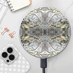 Winter Garden Repeats Wireless Charger by kaleidomarblingart